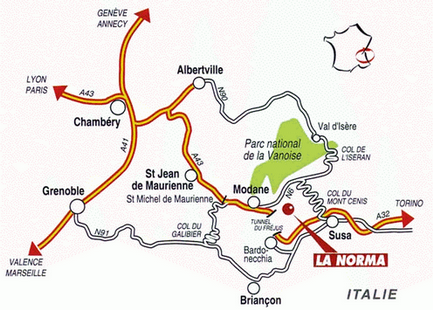 Autoroute d'accès à La Norma