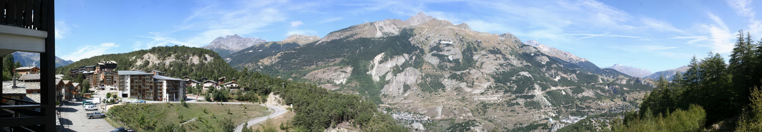 Vue panoramique du balcon